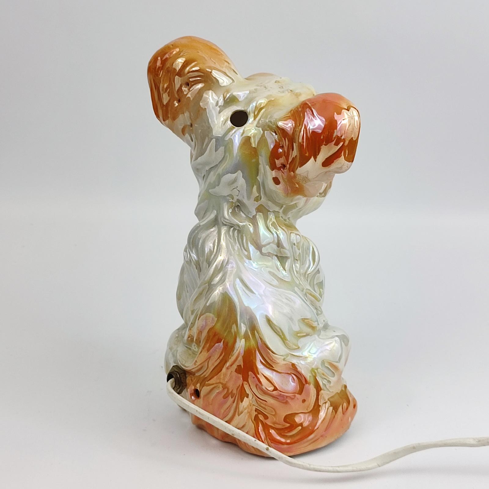 Porcelain Dog-Shaped Perfume Lamp from Carl Scheidig Gräfenthal, Germany, 1930s For Sale