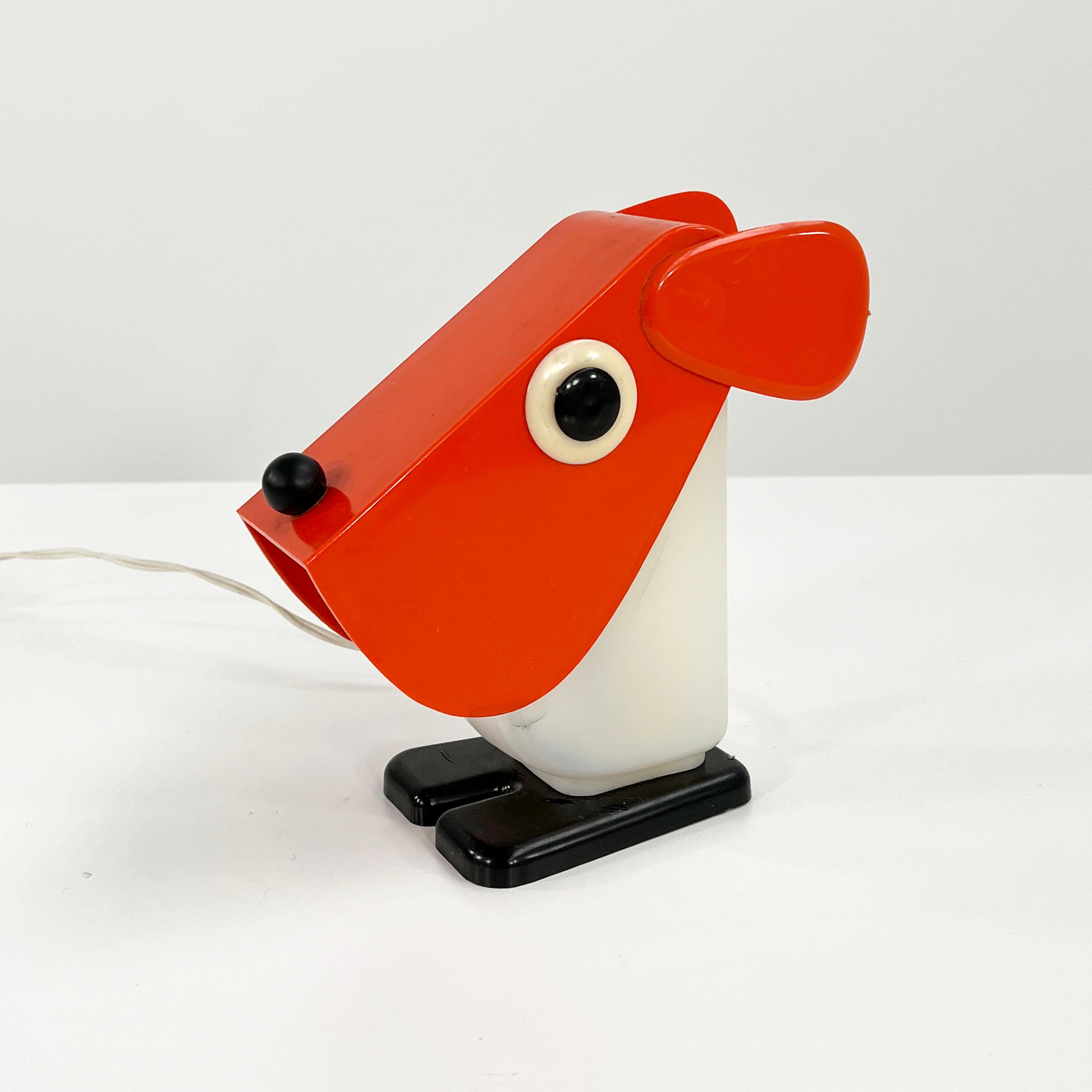 Mid-Century Modern Dog Table Lamp by Fernando Cassetta for Tacman, 1970s