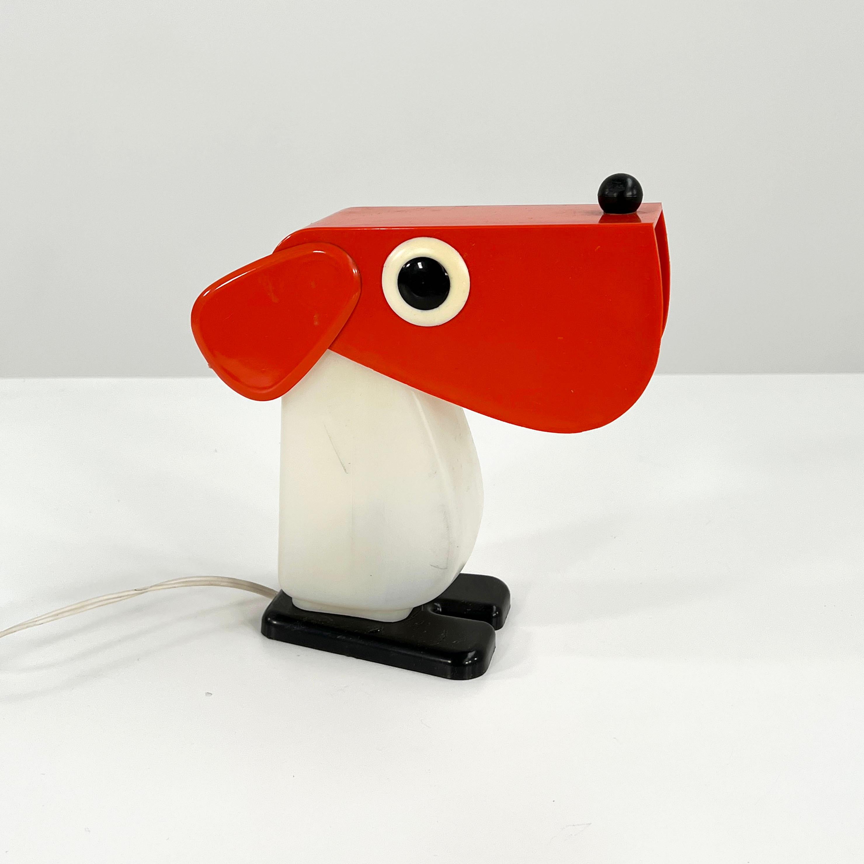 Plastic Dog Table Lamp by Fernando Cassetta for Tacman, 1970s