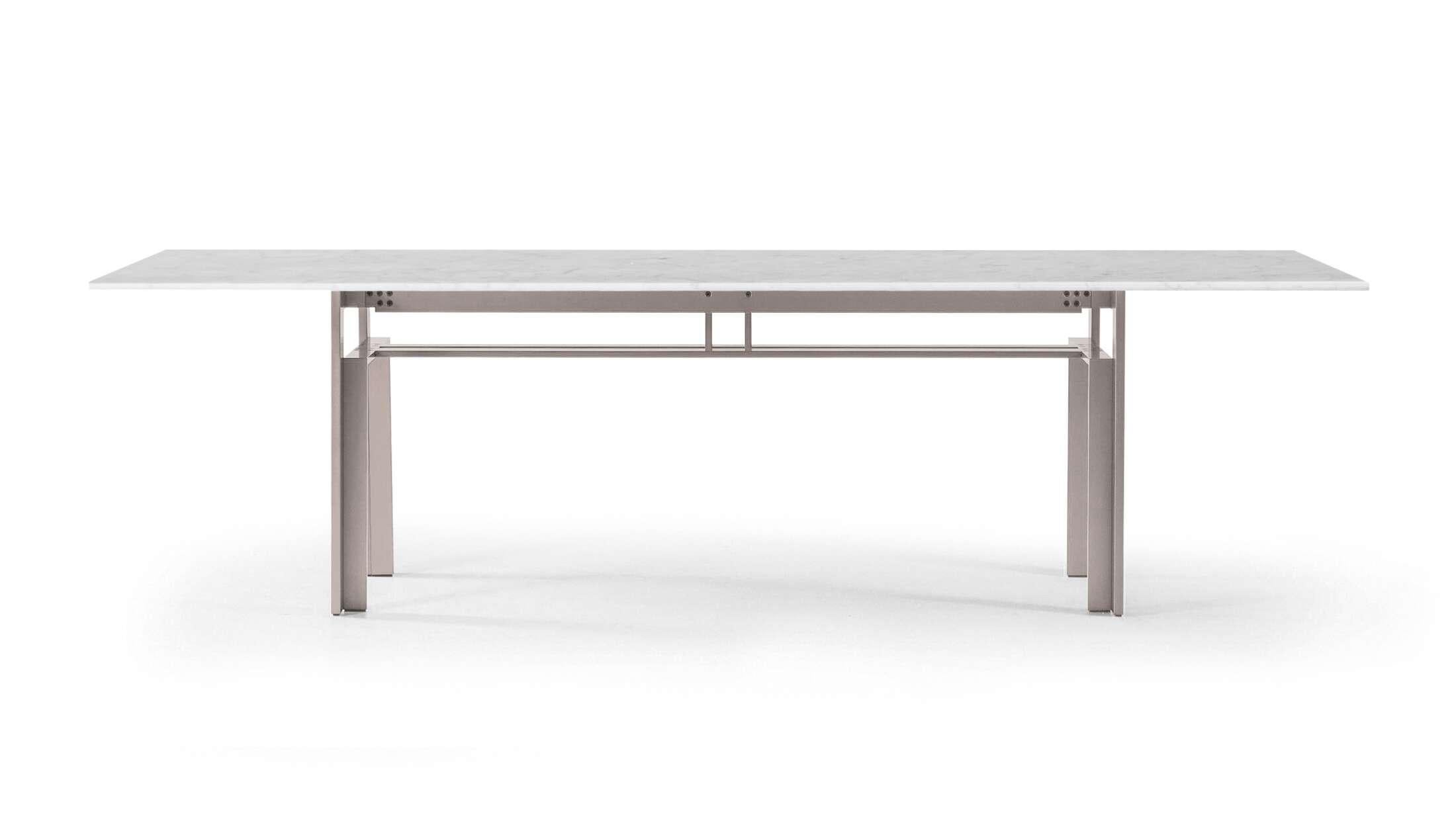 Aluminum Doge Large Dining Table by Carlo Scarpa for Cassina For Sale