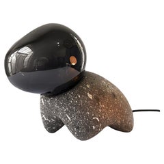 Lampada da tavolo Dogo in nero Cantera