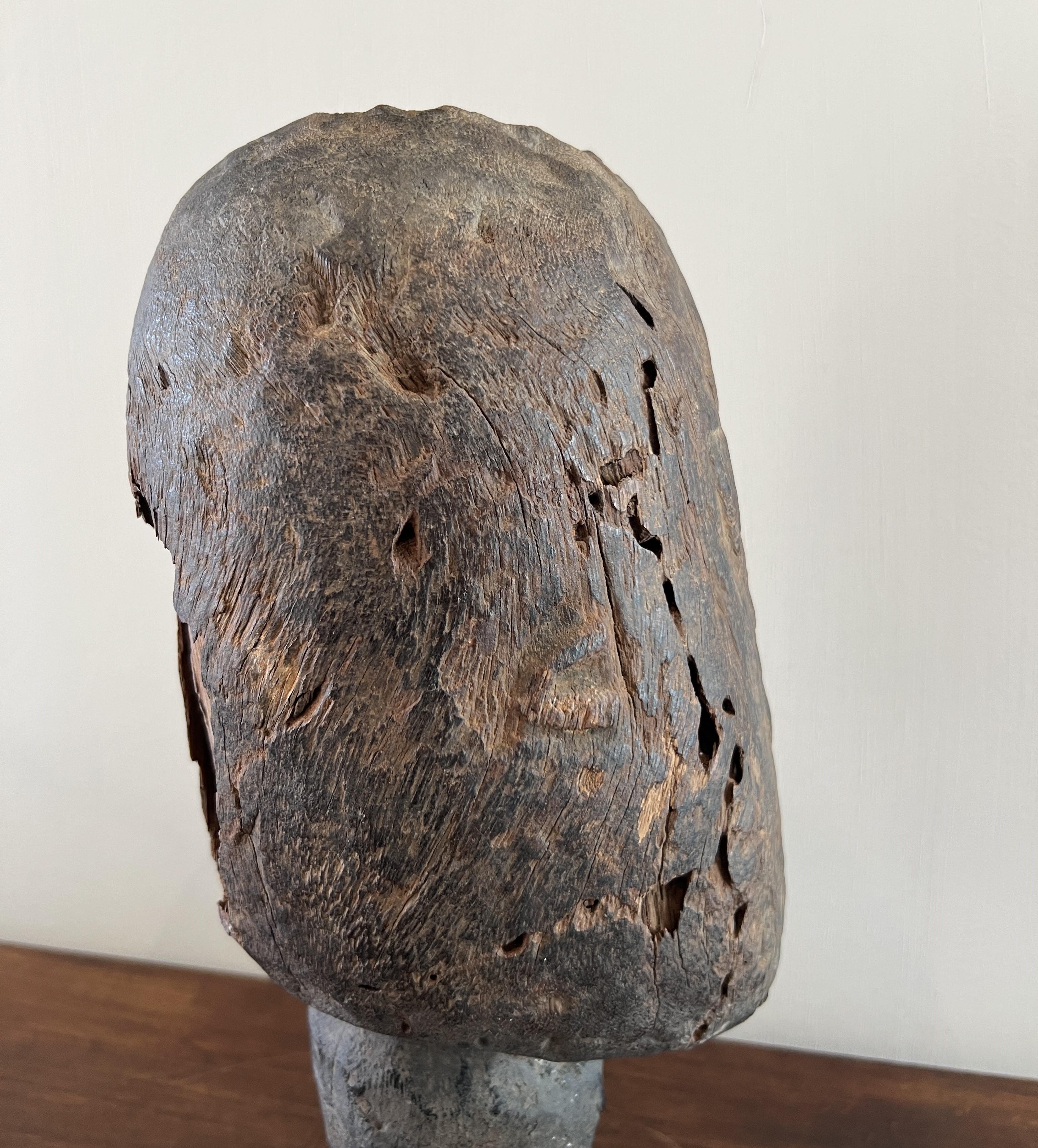 Dogon abstract primitive head sculpture For Sale 6