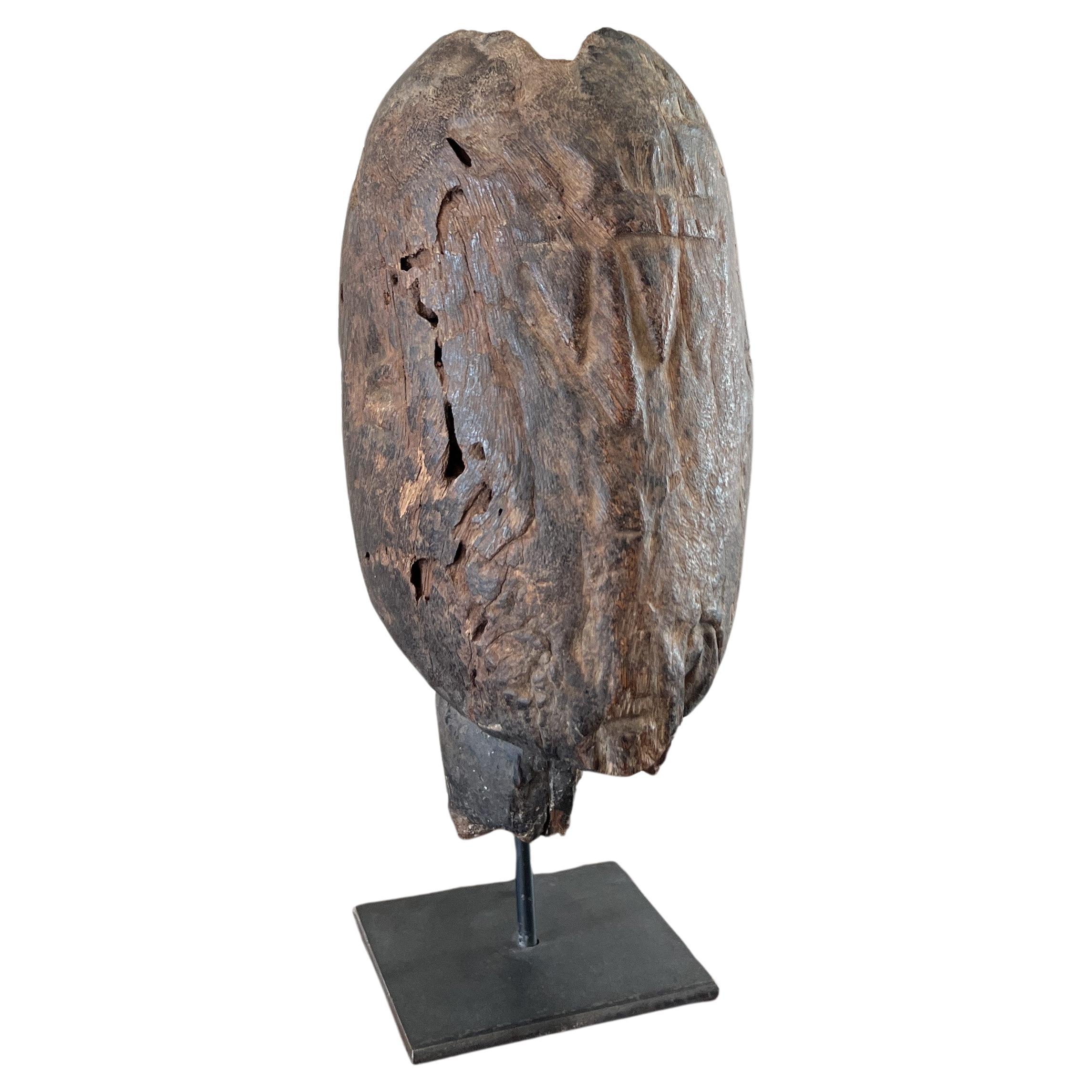 Sculpture de tête primitive abstraite de Dogon en vente