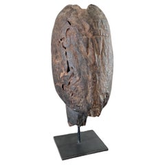 Sculpture de tête primitive abstraite de Dogon