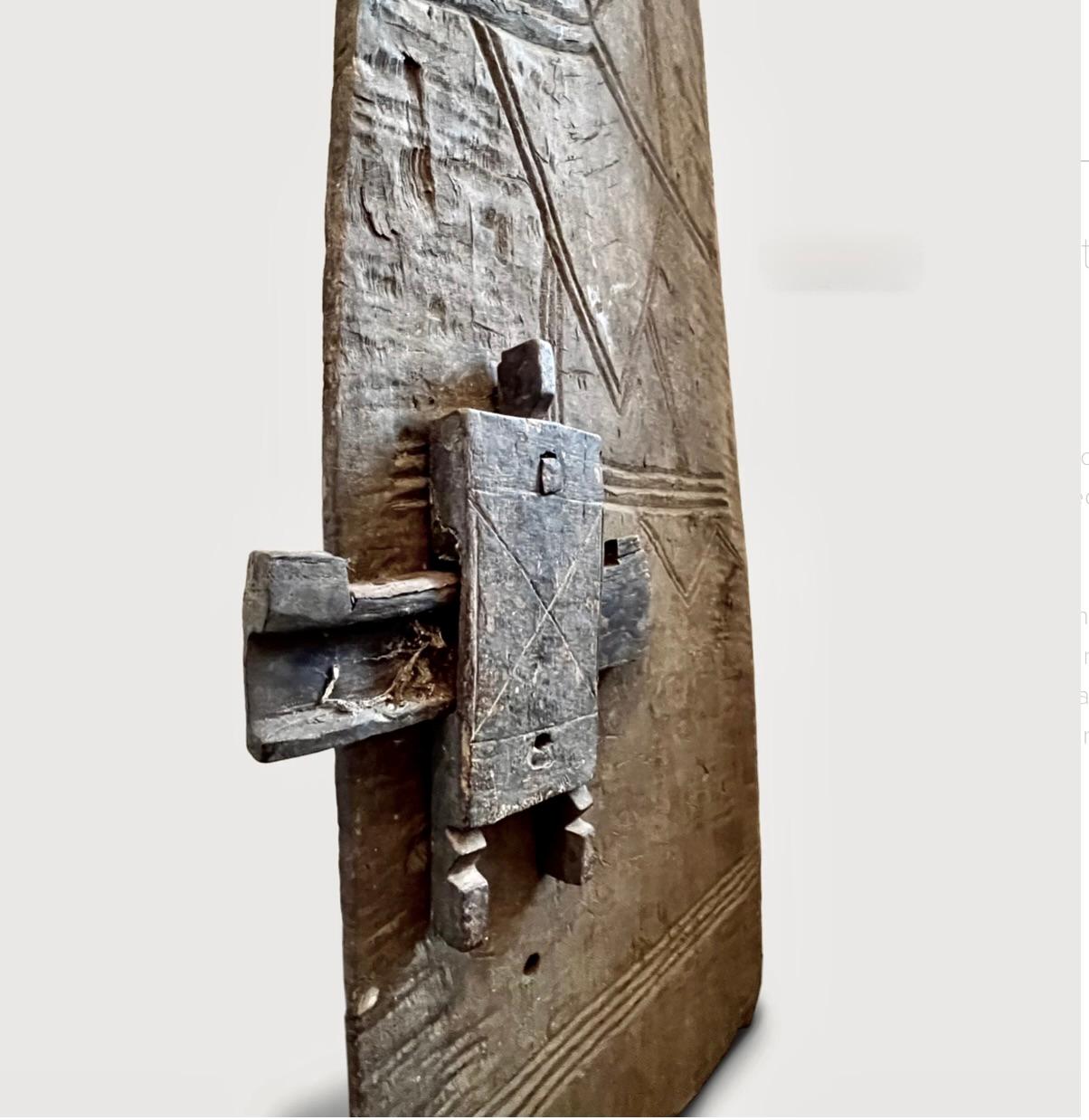 Dogon Finely carved Door with Lock, Early 20th Century en vente 1
