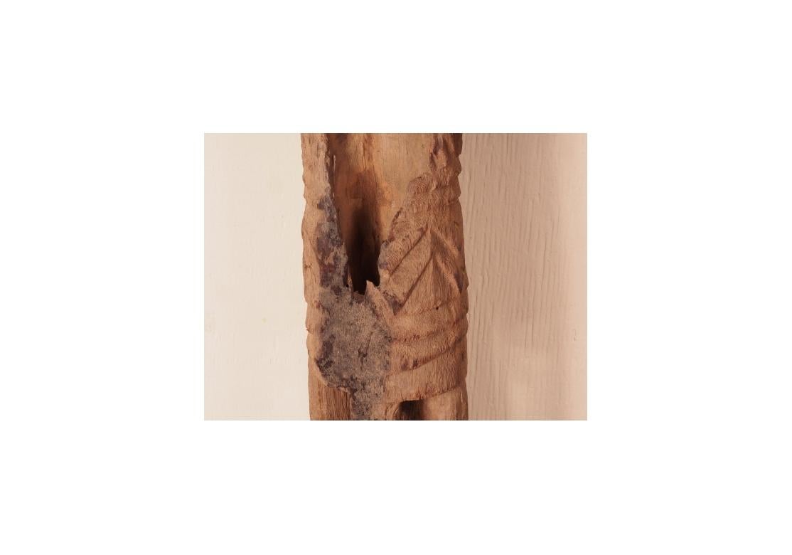 Pilon de rythme en bois dur sculpté de la Tribu Dogon au Mali, Afrique en vente 3