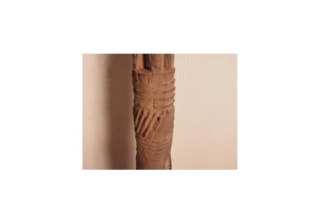 Pilon de rythme en bois dur sculpté de la Tribu Dogon au Mali, Afrique en vente 5