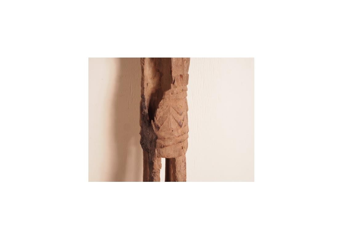 Pilon de rythme en bois dur sculpté de la Tribu Dogon au Mali, Afrique en vente 6