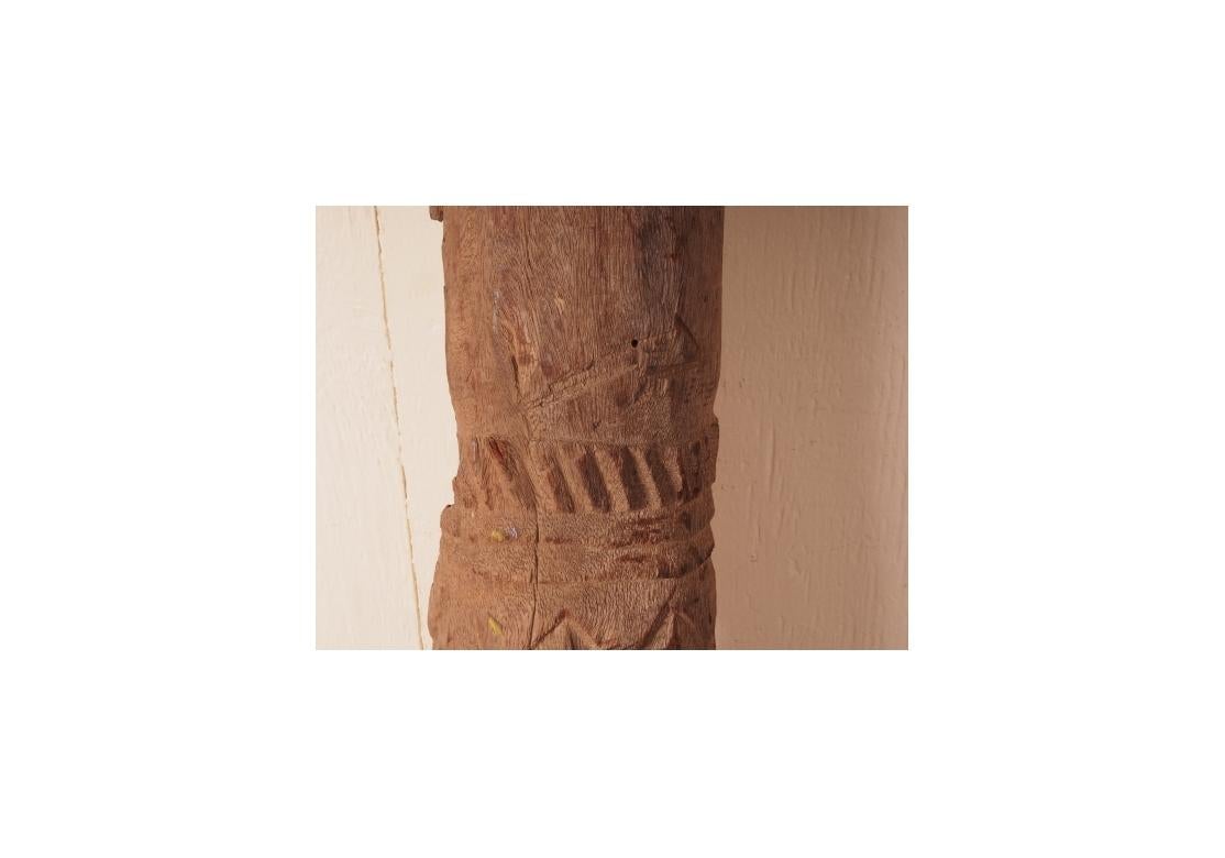 Pilon de rythme en bois dur sculpté de la Tribu Dogon au Mali, Afrique en vente 1