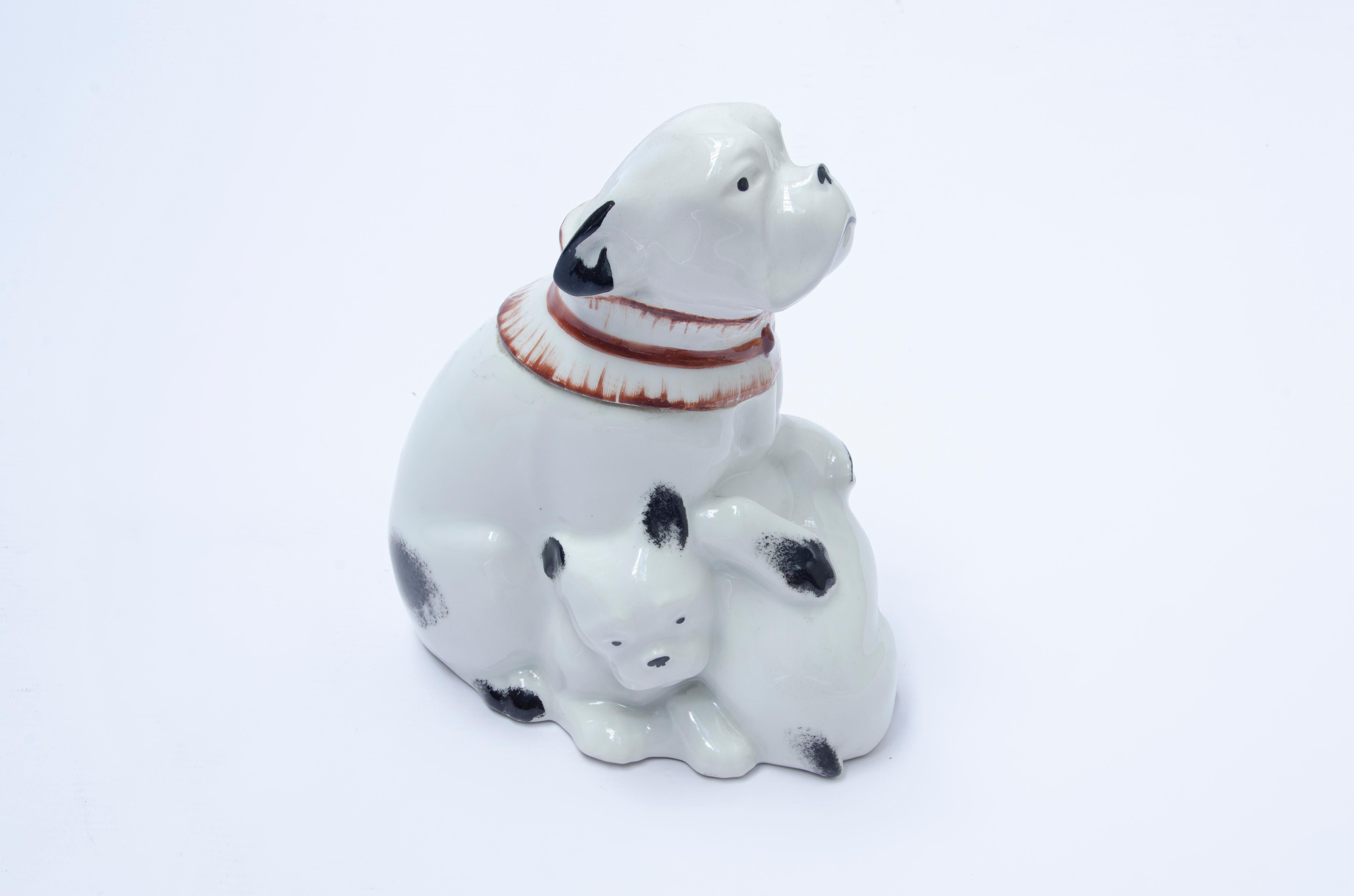 Candy Box mit Hunden von Edouard-Marcel Sandoz (Art déco) im Angebot