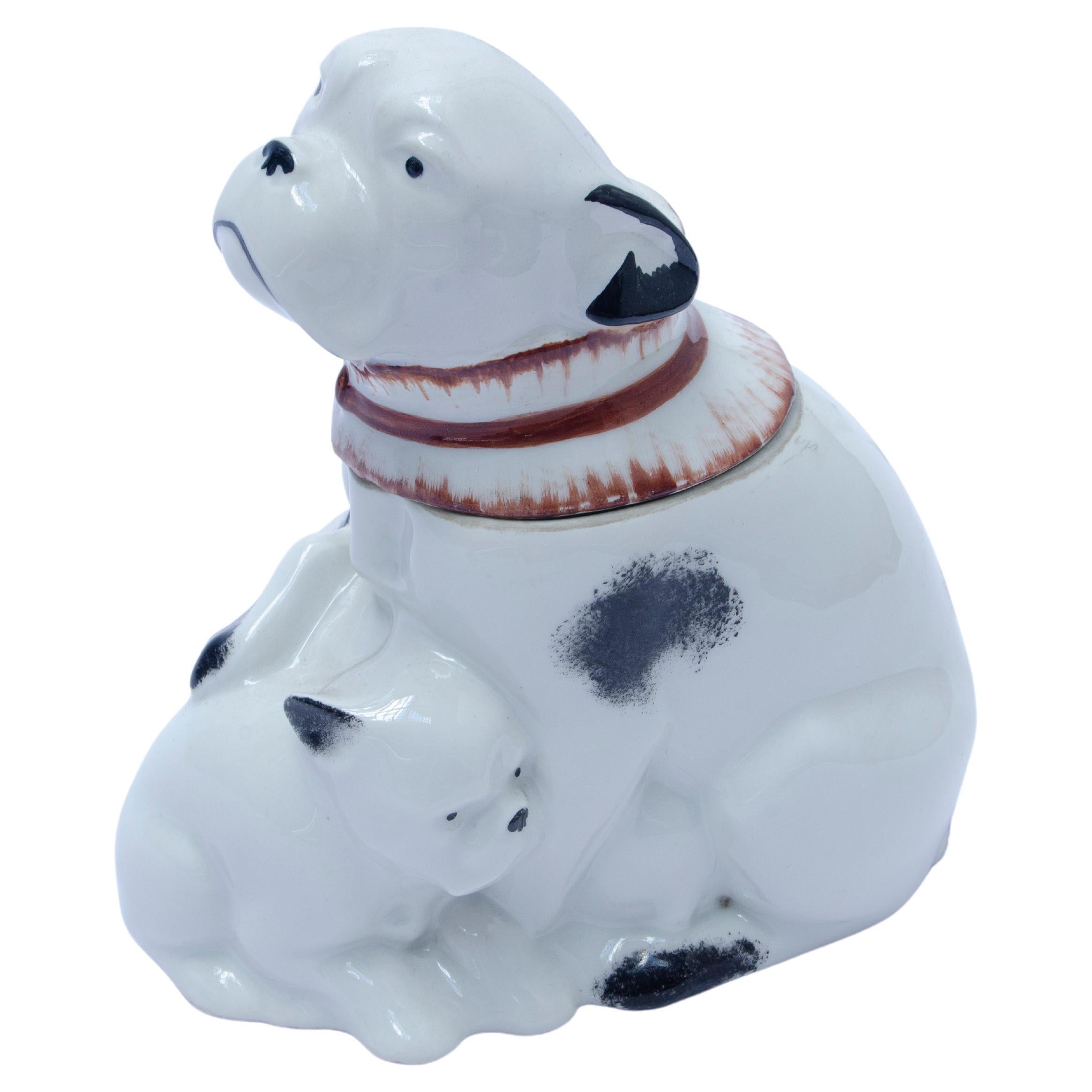 Candy Box mit Hunden von Edouard-Marcel Sandoz im Angebot