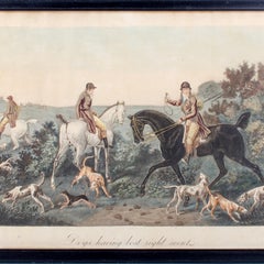 "Dogs Having Lost Right Scent" Engraving by Carle Vernet