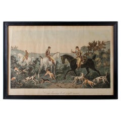 "Dogs Having Lost Right Scent" Engraving by Carle Vernet