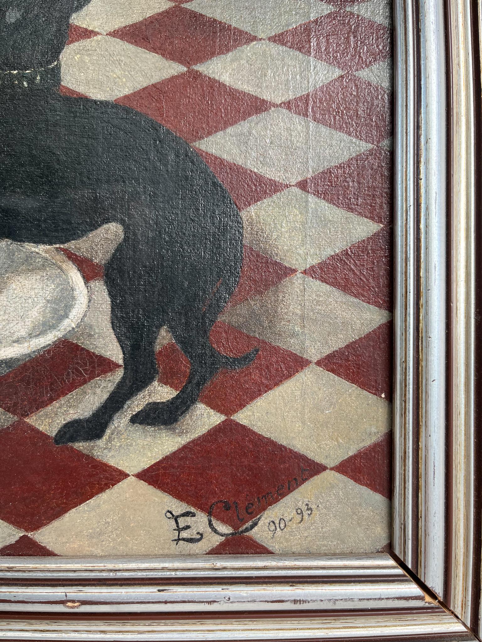 Dogs in Oil on Canvas, France, 1890/1893 For Sale 1