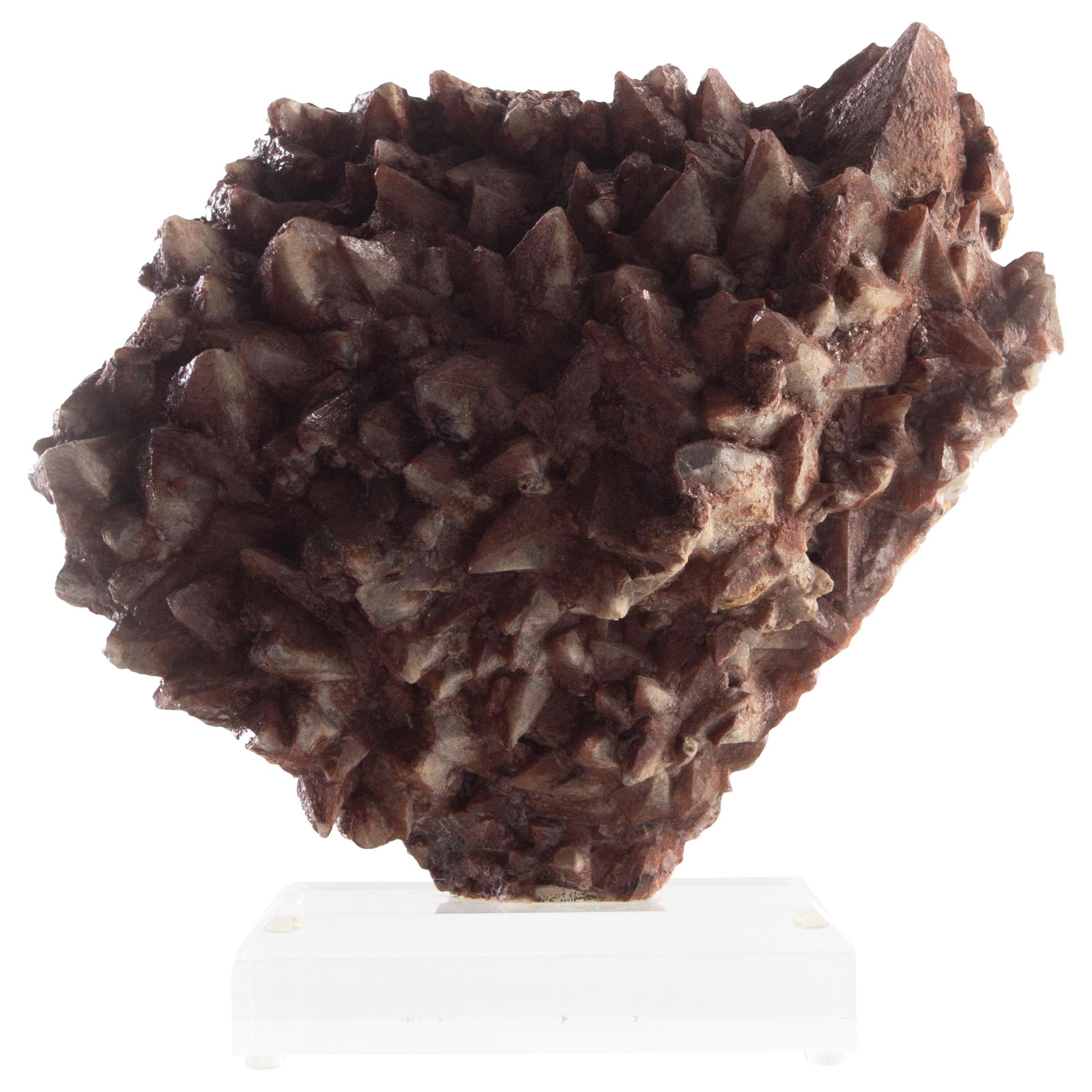 Dogtooth Calcite on Museum Mount