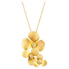 Dogwood Flower Gold Necklace