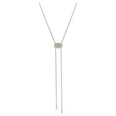 Doha-Halskette mit Lab-Diamanten, 18 Karat Gold
