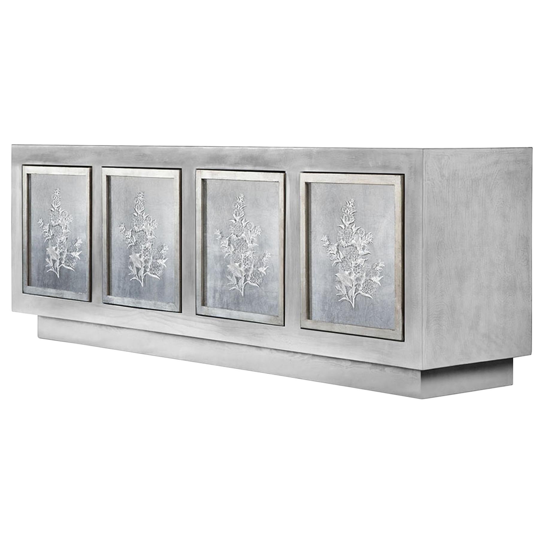 Doheny Credenza in Stone Gray by Innova Luxuxy Group For Sale