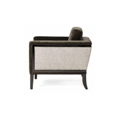 Doheny Lounge Chair I in Sage & Lacquered Ebony by Innova Luxuxy Group