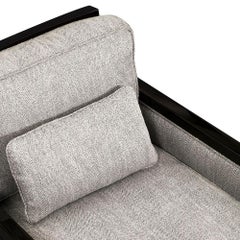 Doheny Lounge Chair II in Gray & Lacquered Stone by Innova Luxuxy Group