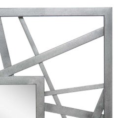 Doheny Rectangular Mirror in Silver Leaf by Innova Luxuxy Group