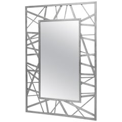 Doheny Rectangular Mirror in Silver Leaf by Innova Luxuxy Group