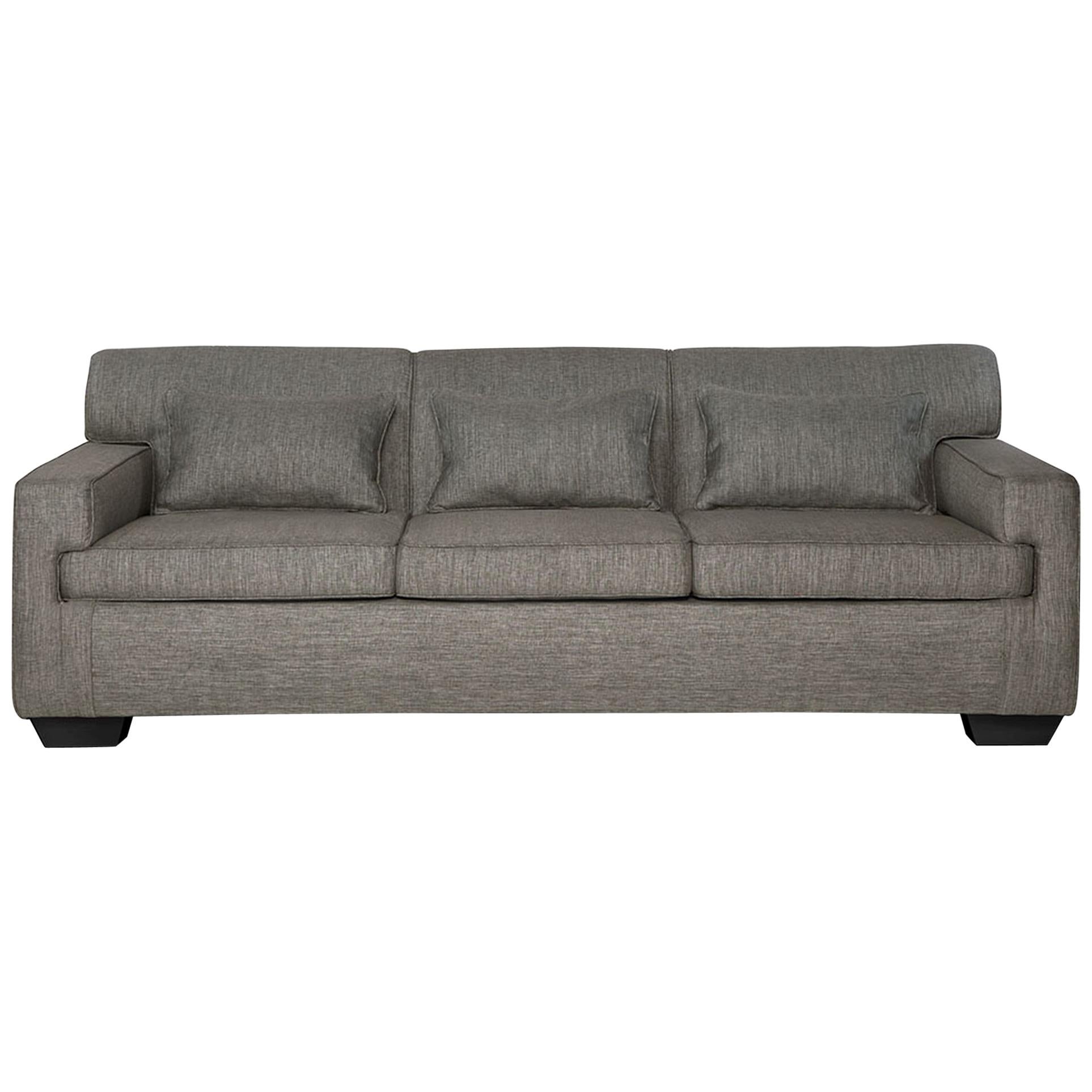 Doheny Sofa in Gray with Lacquered Ebony Frame by Innova Luxuxy Group For Sale