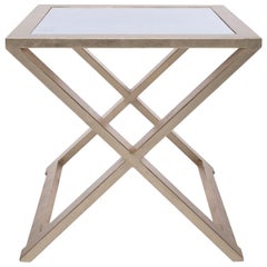 Doheny Square Accent Table II in Champagne Leaf by Innova Luxuxy Group