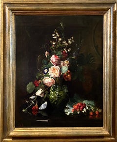 Still Life with Flowers and Hidden Portrait, Augusta Dohlmann, 1847 - 1914