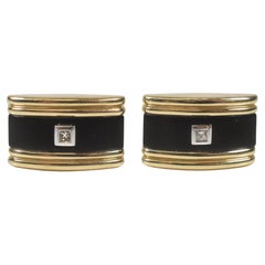 Gemelli da polso Dolan Bullock in oro 14k e onice