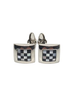 DOLAN BULLOCK Sterling Silver Mother Of Pearl Cufflinks #17648