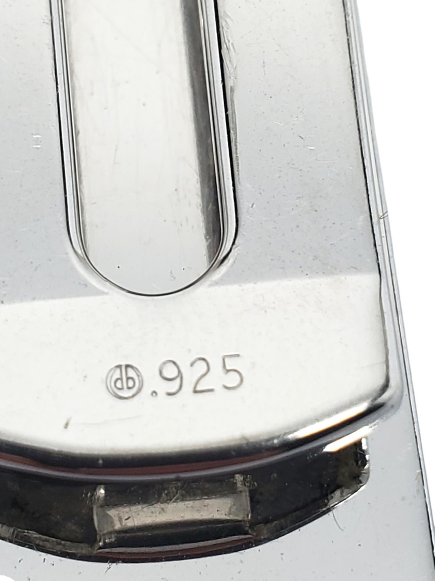 Fermasoldi Dolan Bullock in argento sterling e onice # 19676 in vendita 2