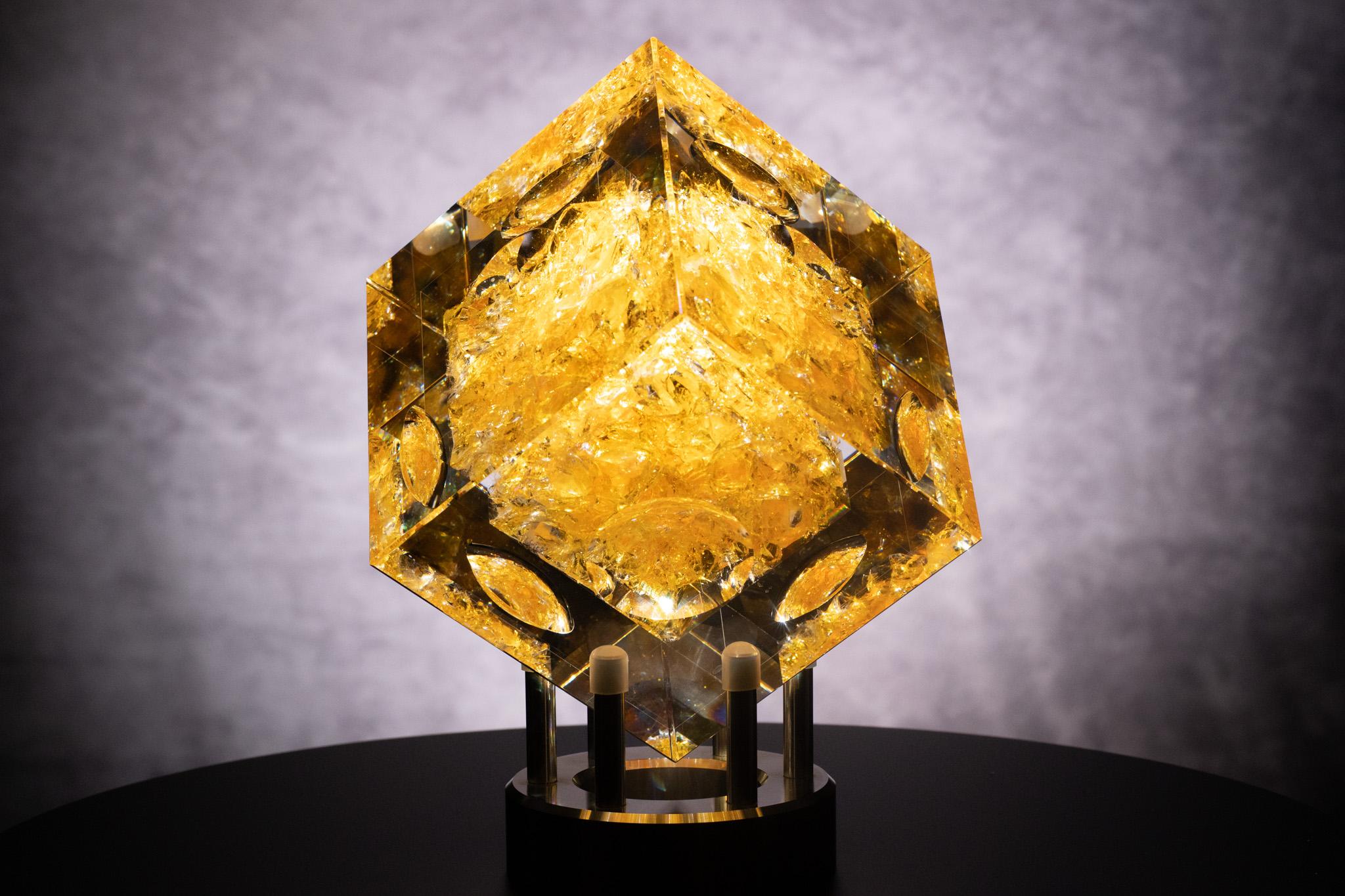 Mines of Gold - Sculpture by Dolan Jeffrey Glassworks