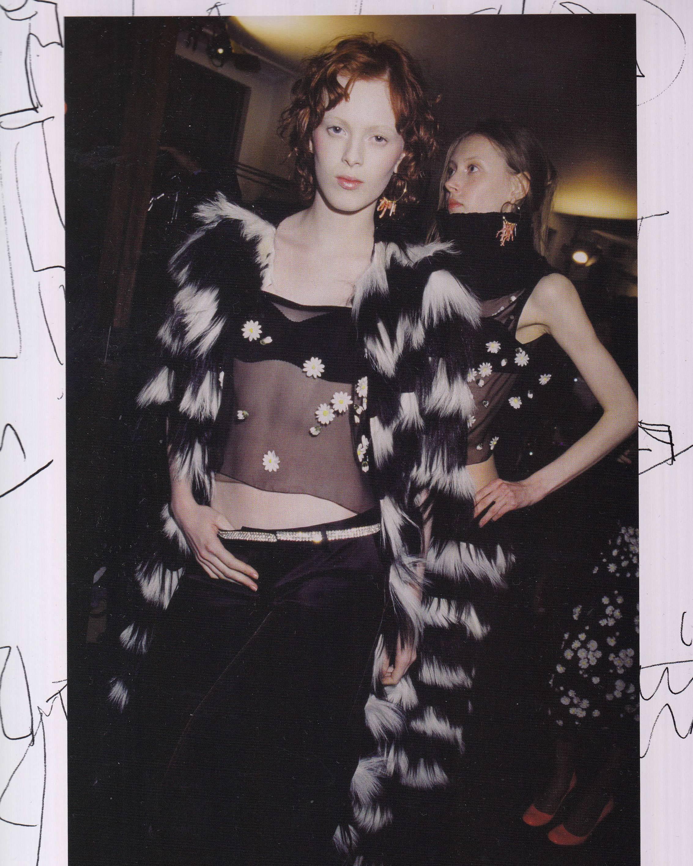 Black Dolce & Gabbana black chiffon camisole with built in bra, A/W 1999