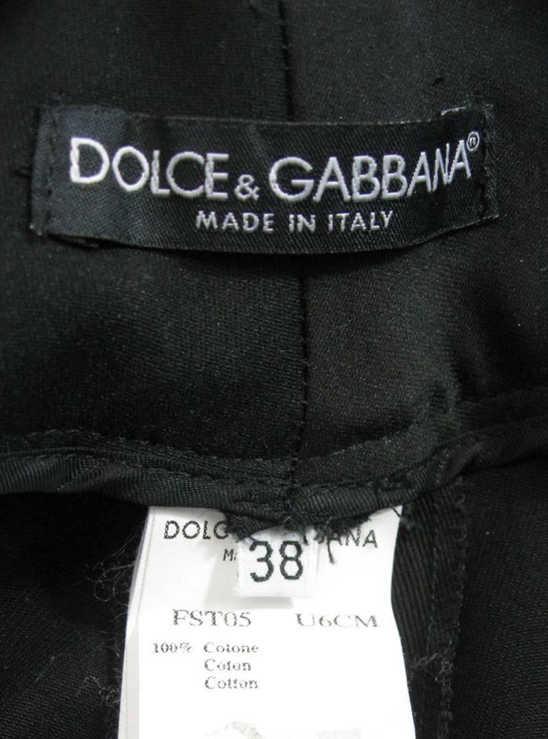 Dolce & Gabbana Black Tuxedo Dinner Pantsuit Ensemble 3