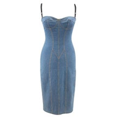 Dolce & Gabbana Denim Fitted Dress