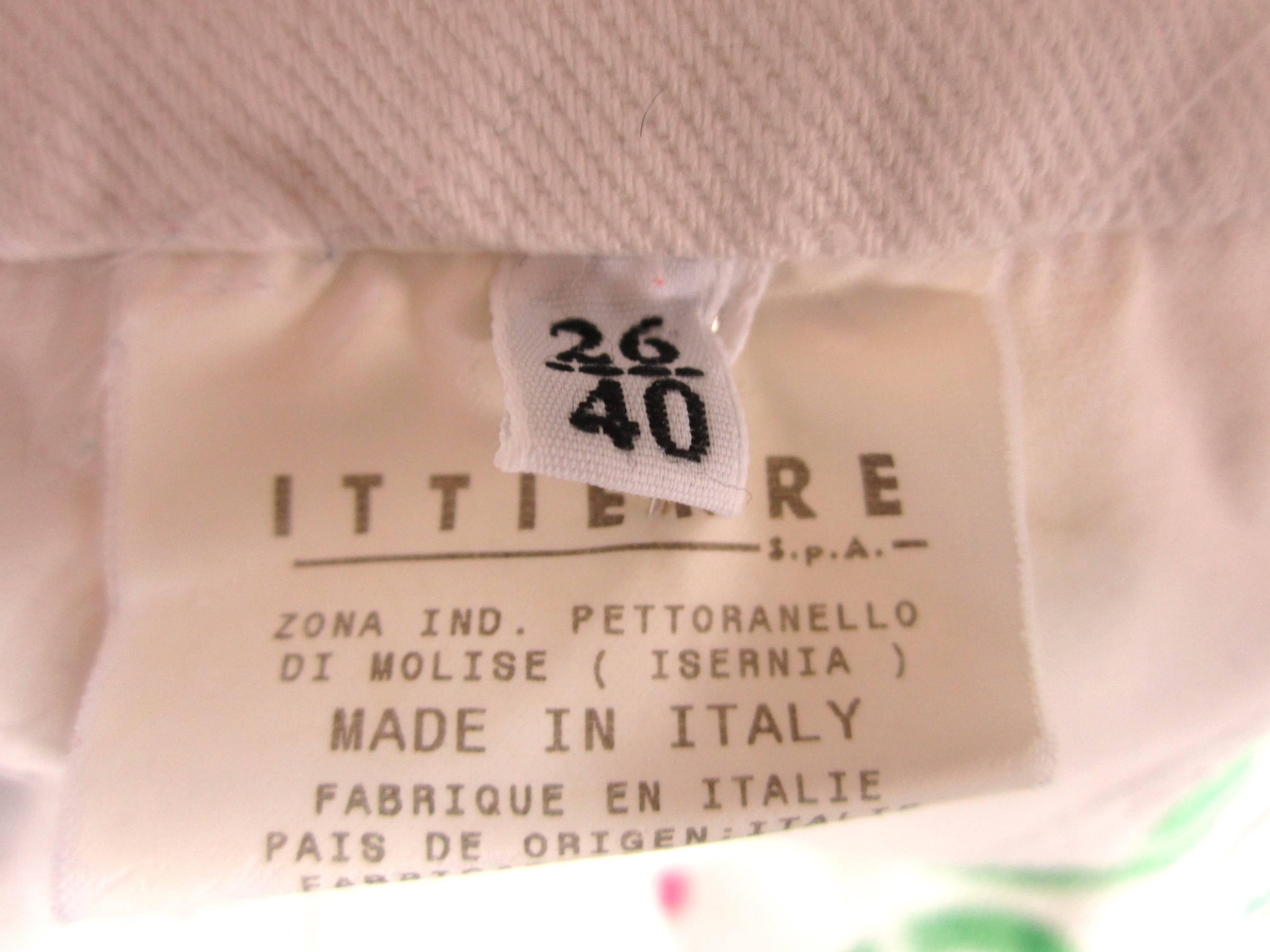 Dolce & Gabbana Graffiti Paint White Denim Skirt 3