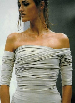Dolce & Gabbana ivory cotton jersey bodycon dress and crop top set, ss 1991