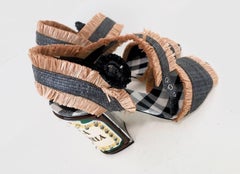 Dolce & Gabbana  Keira Raffia Sandals Shoes 2017