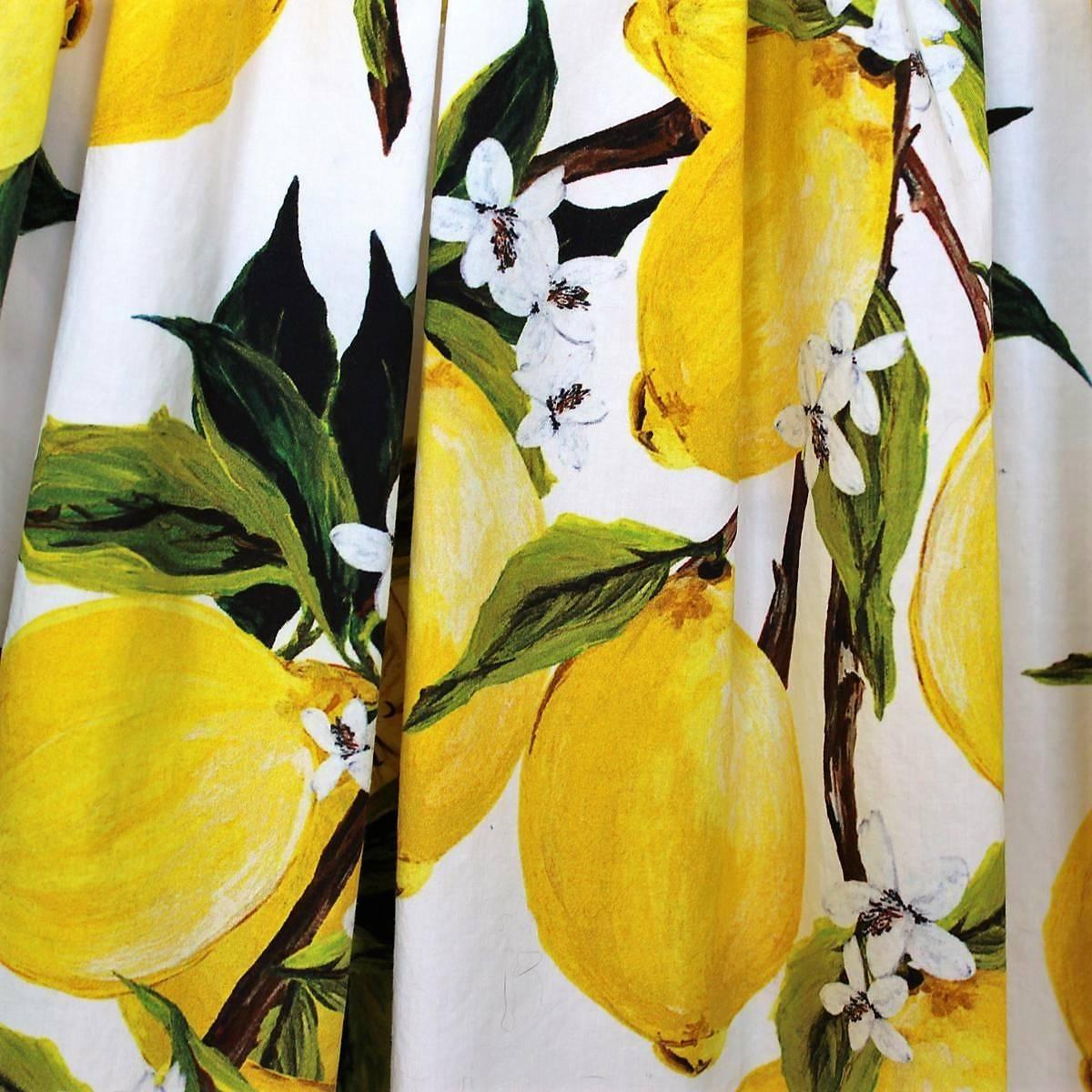 dolce and gabbana lemon skirt