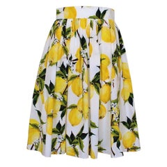 Dolce & Gabbana Lemon Skirt IT40