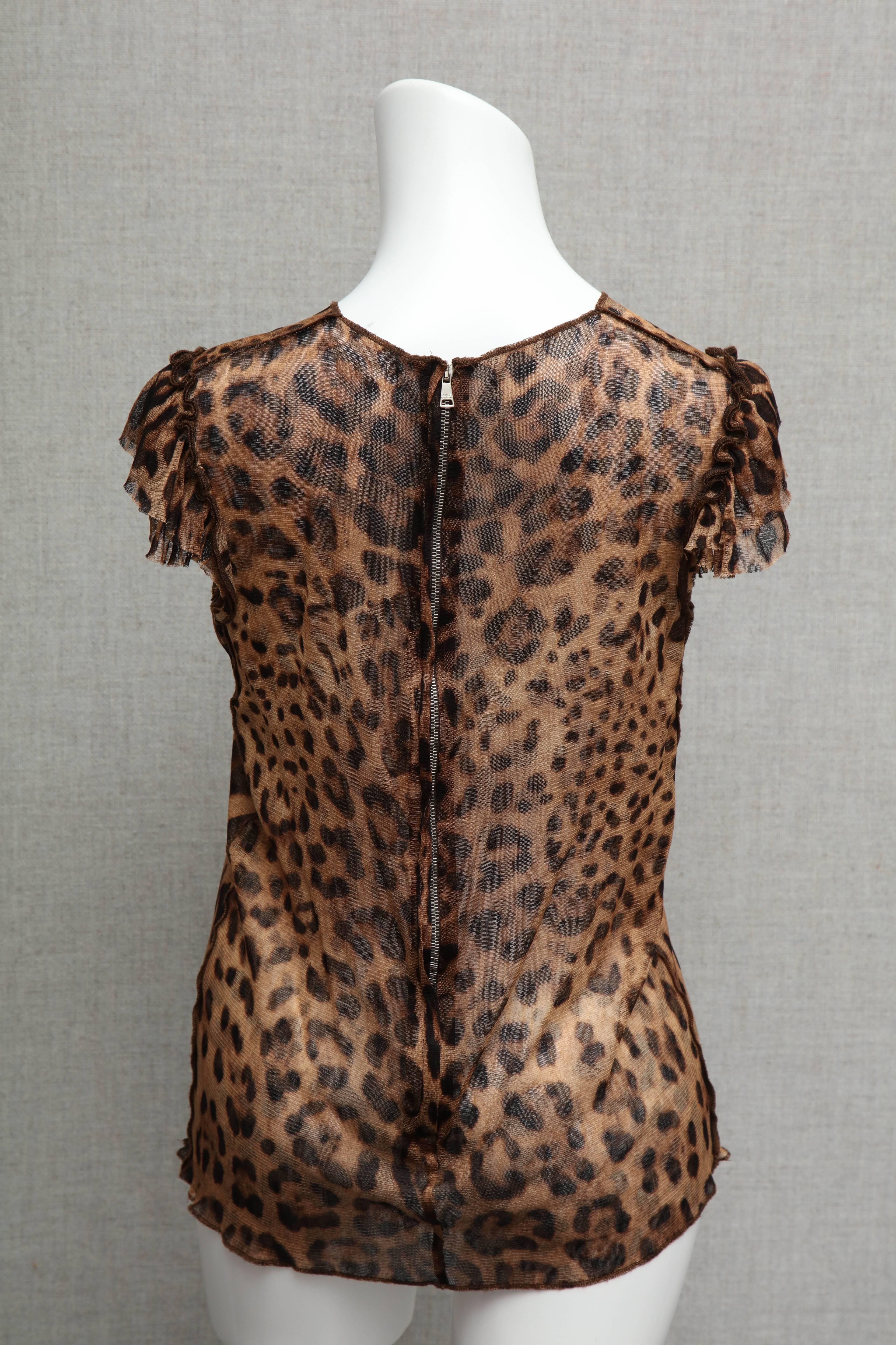 Women's Dolce & Gabbana Leopard Print Top