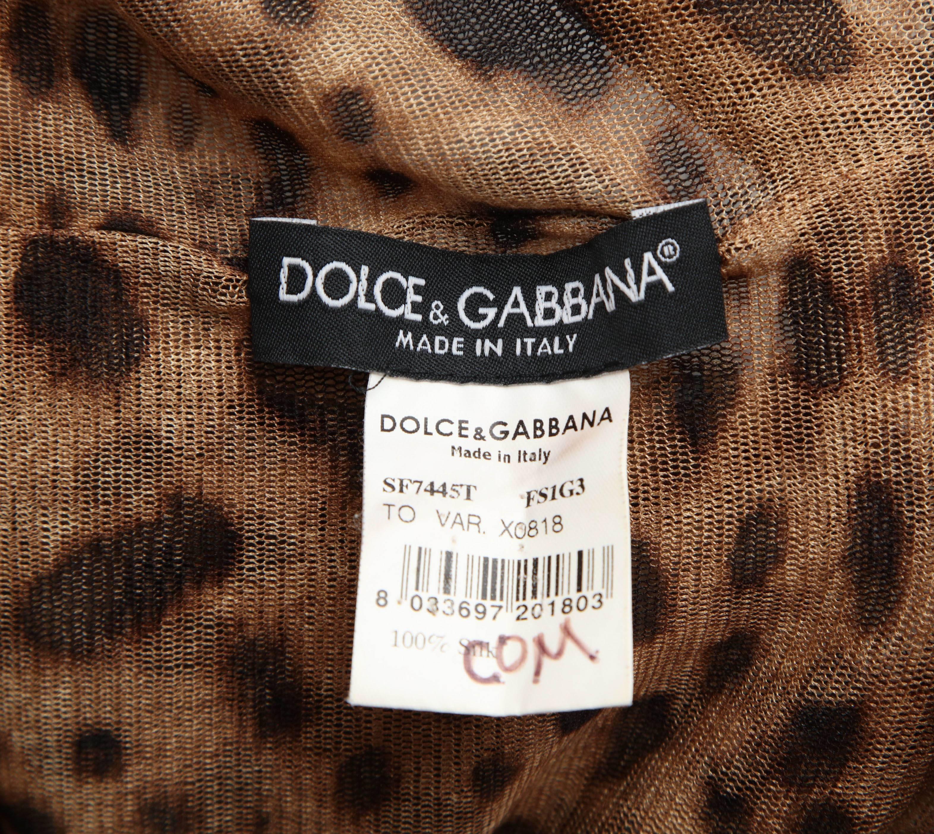 Dolce & Gabbana Leopard Print Top 2