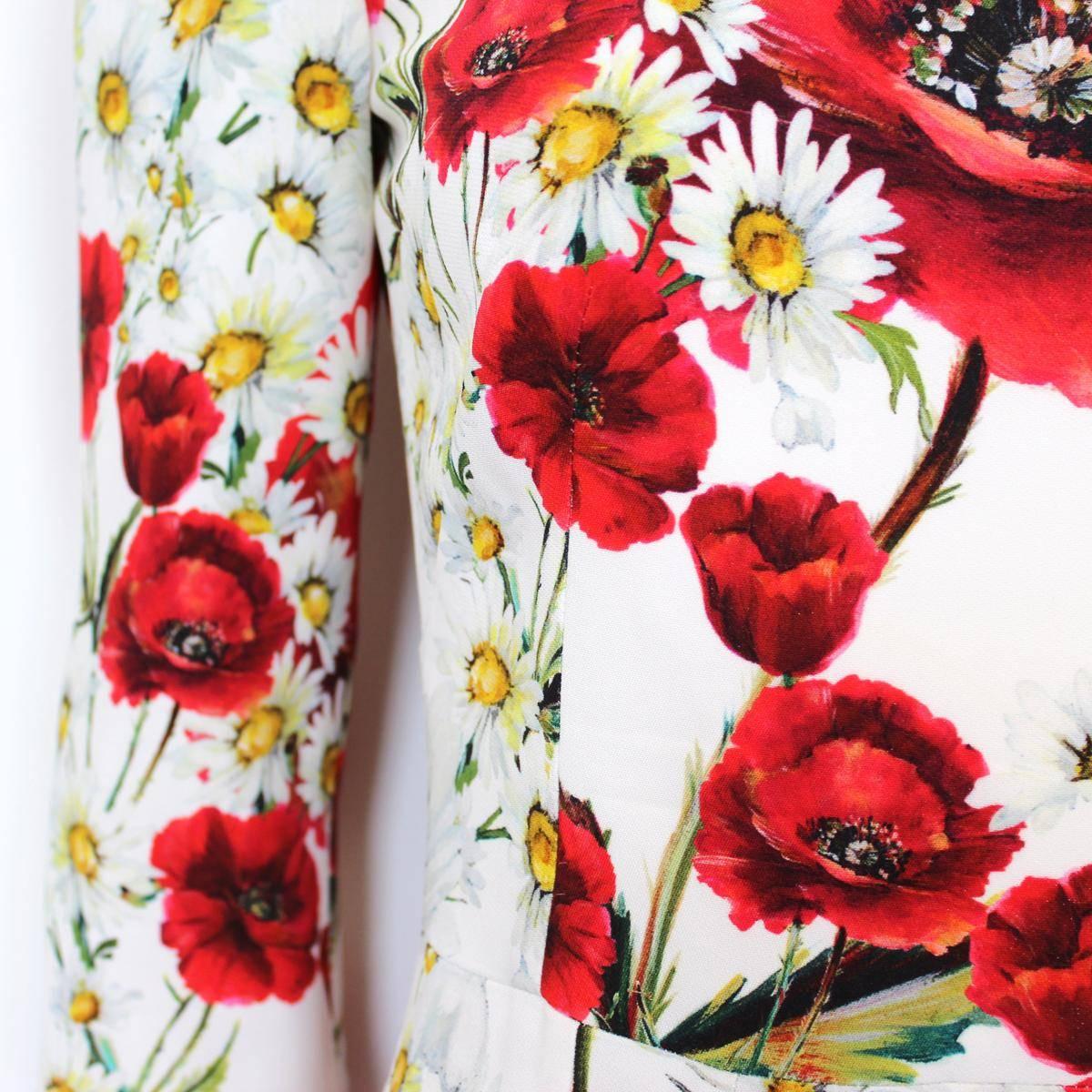 Dolce & Gabbana Long Floral Dress   In Excellent Condition In Gazzaniga (BG), IT
