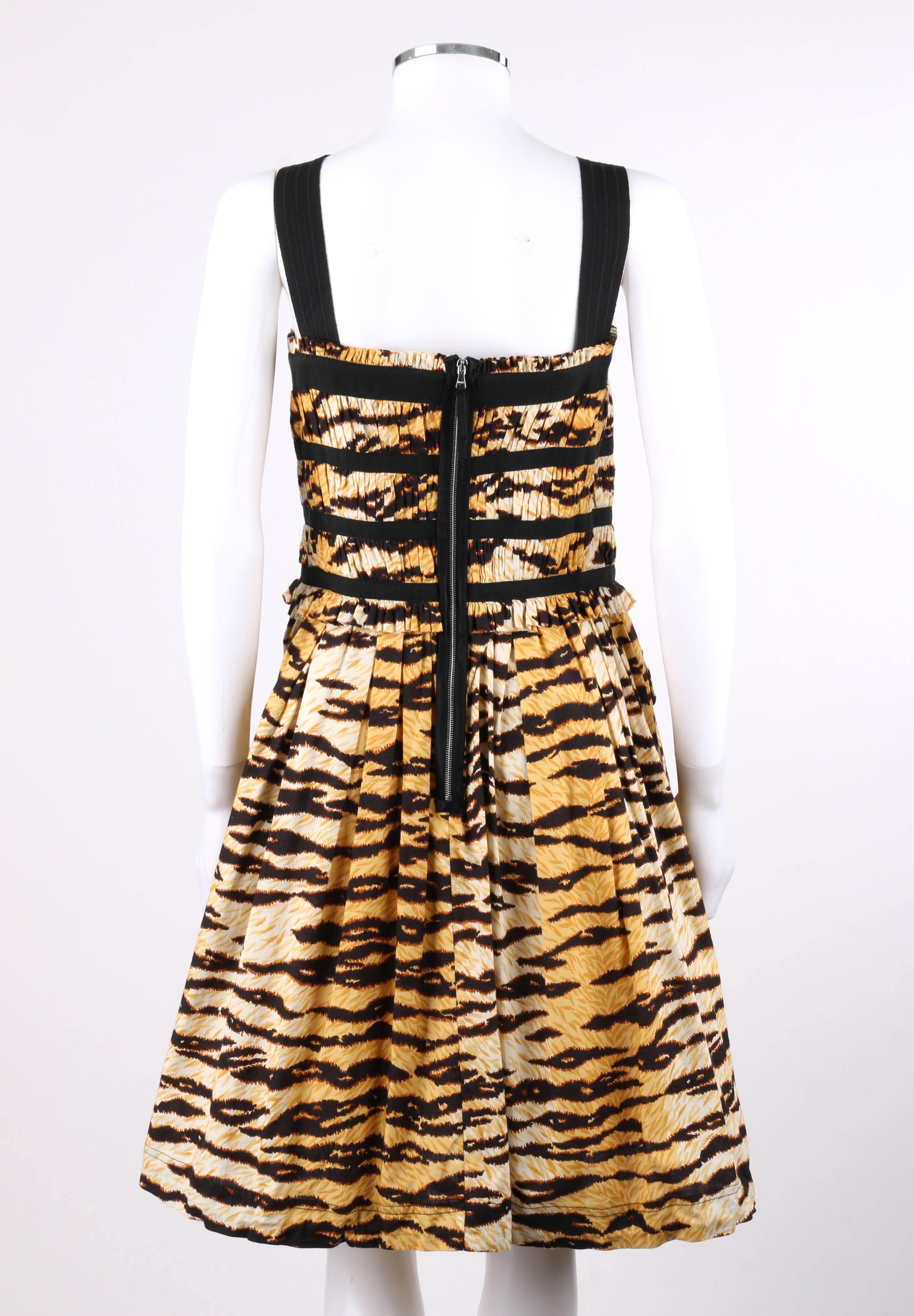 tiger stripe dress