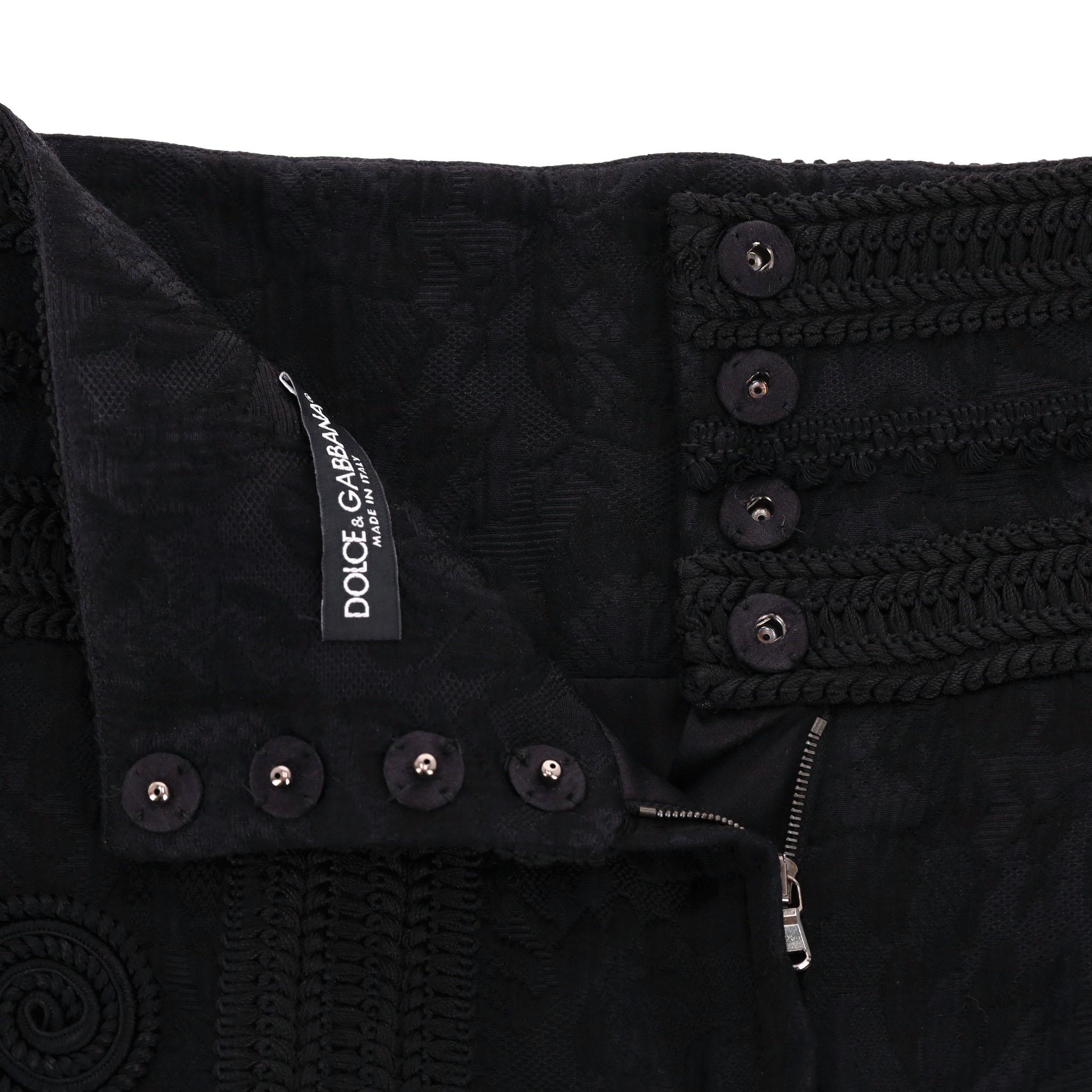 Dolce & Gabbana Silk & Cotton Blend Culotte Shorts For Sale 1
