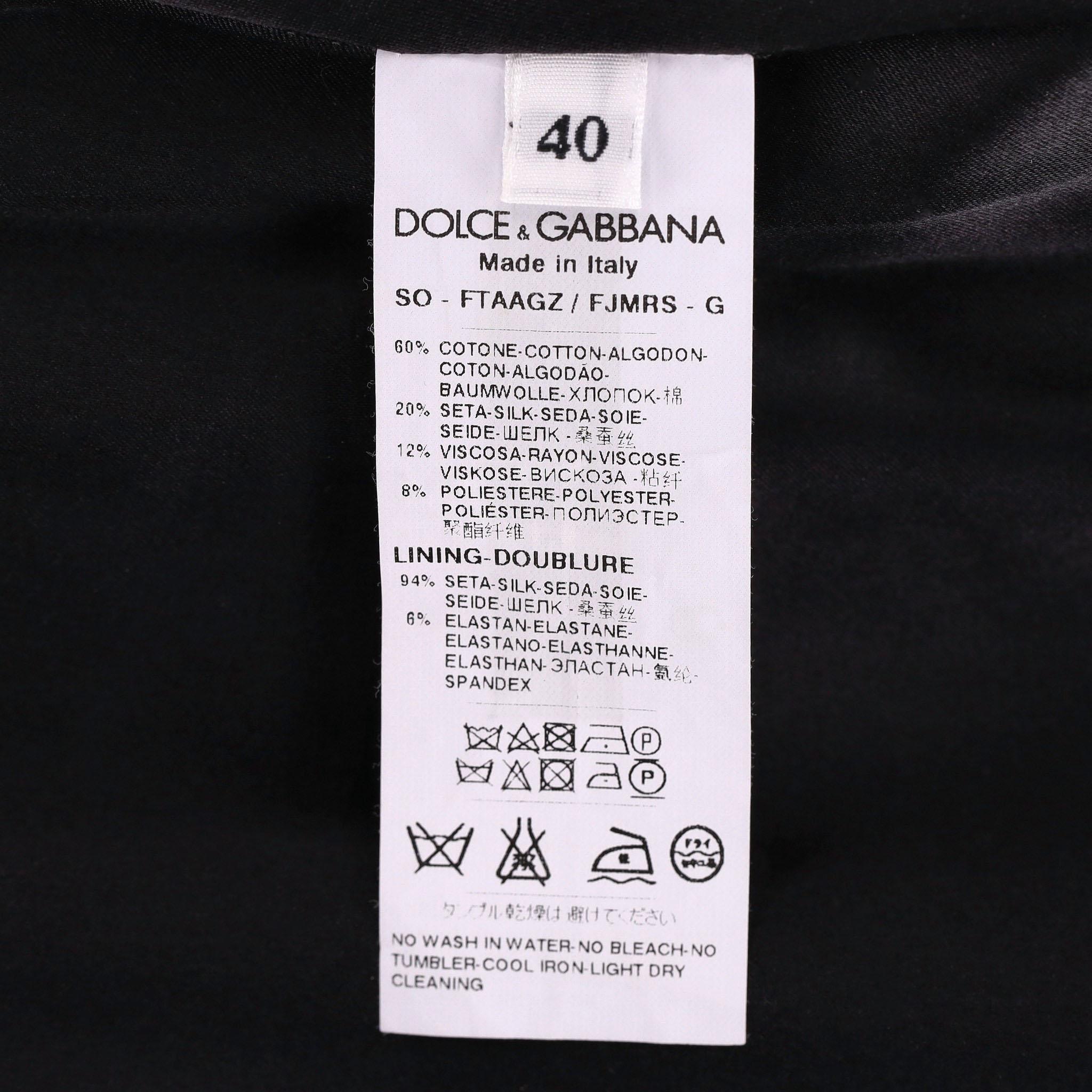 Dolce & Gabbana Silk & Cotton Blend Culotte Shorts For Sale 3