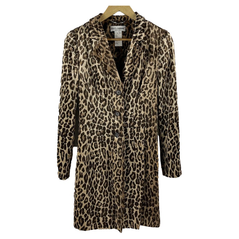 Louis Vuitton - Authenticated Trench Coat - Cotton Red Leopard for Women, Very Good Condition