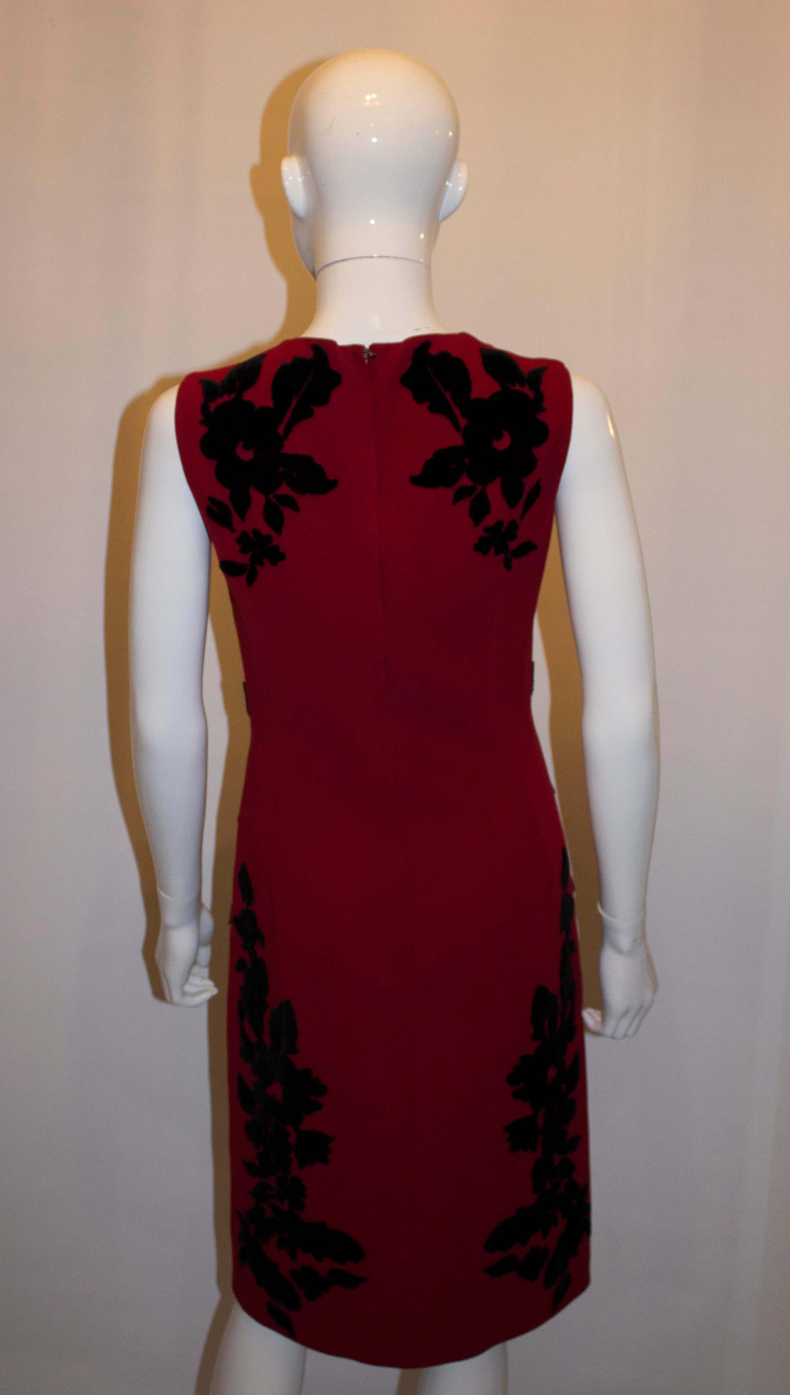 Dolce and Gabanna - Robe noire et rouge Unisexe en vente