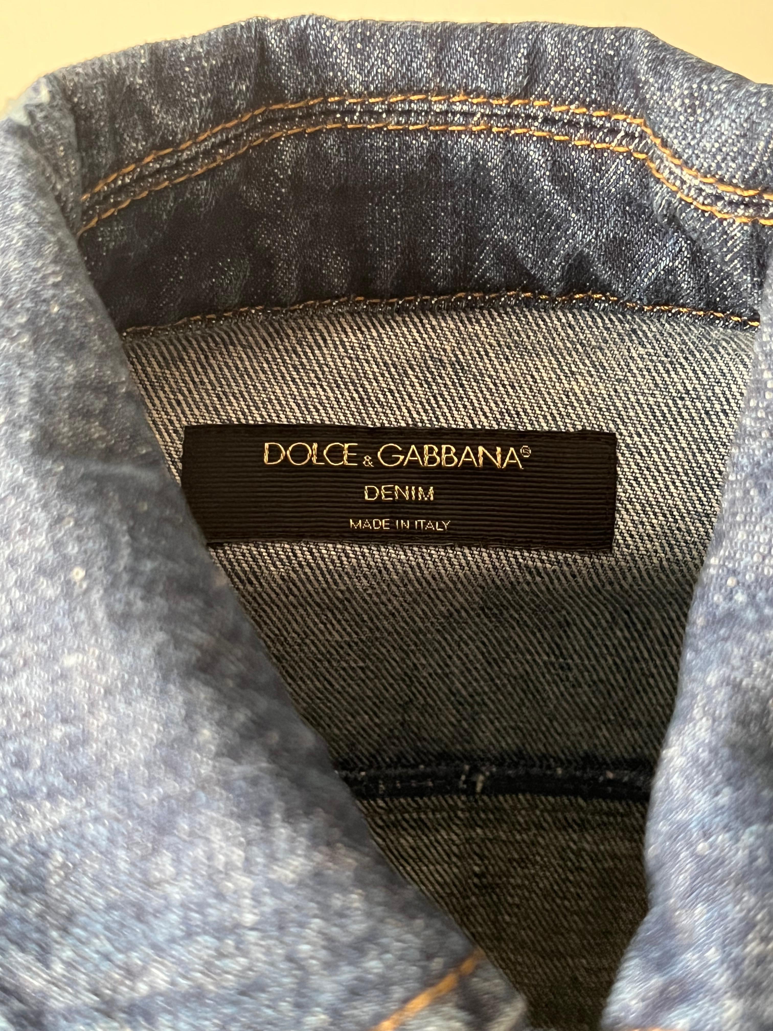 Dolce and Gabanna Denim Jacket For Sale 5